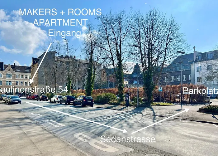 Makers And Rooms Apartment 01 Pauline 110Qm Parkplatz 1-4 Personen